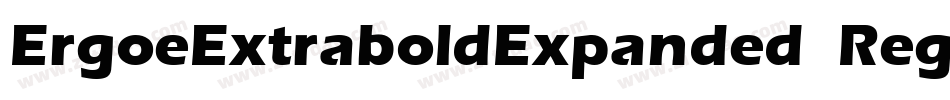ErgoeExtraboldExpanded Regular字体转换